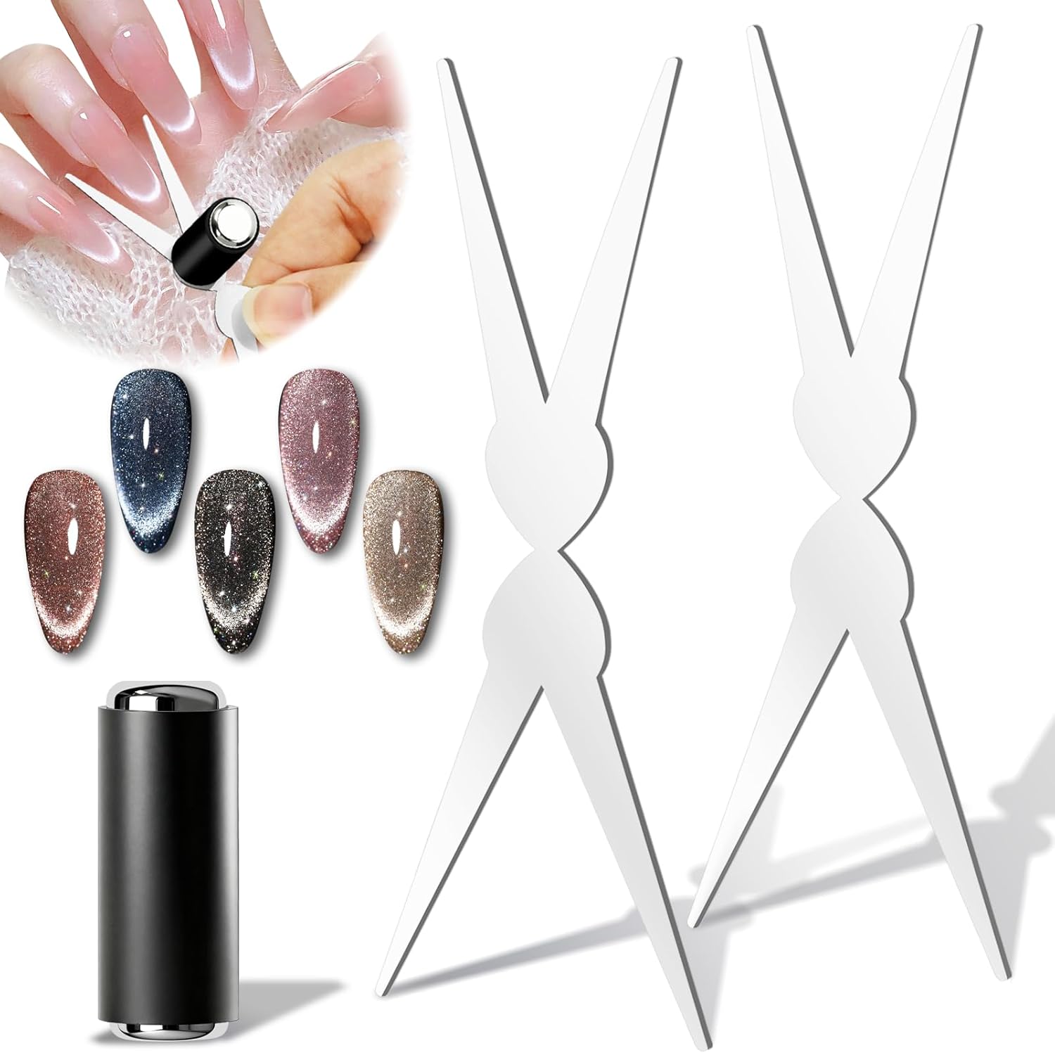 Nail Art Full Color - 3D 더블 헤드 네일 프렌치 쉐입
