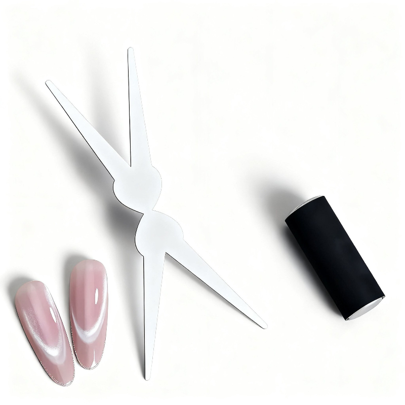 Nail Art Full Color - 더블 헤드 네일 마그넷 프렌치 쉐입