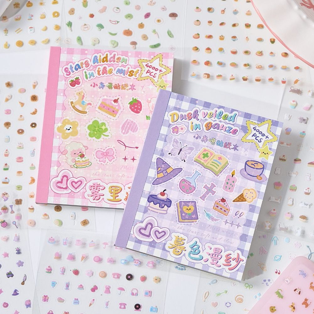 Nail Art Vintage - 귀여운 미니 네일 스티커북 부드러운 엠보싱