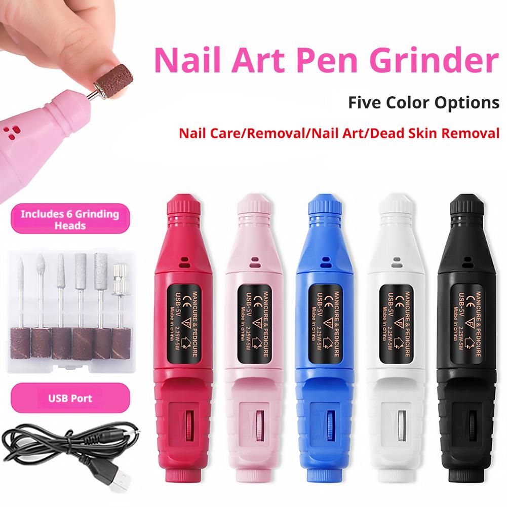 휴대용 전동 네일 드릴 펜 USB 미니 전동 파일 샌더 - Nail Art Full Color 리뷰 및 가격