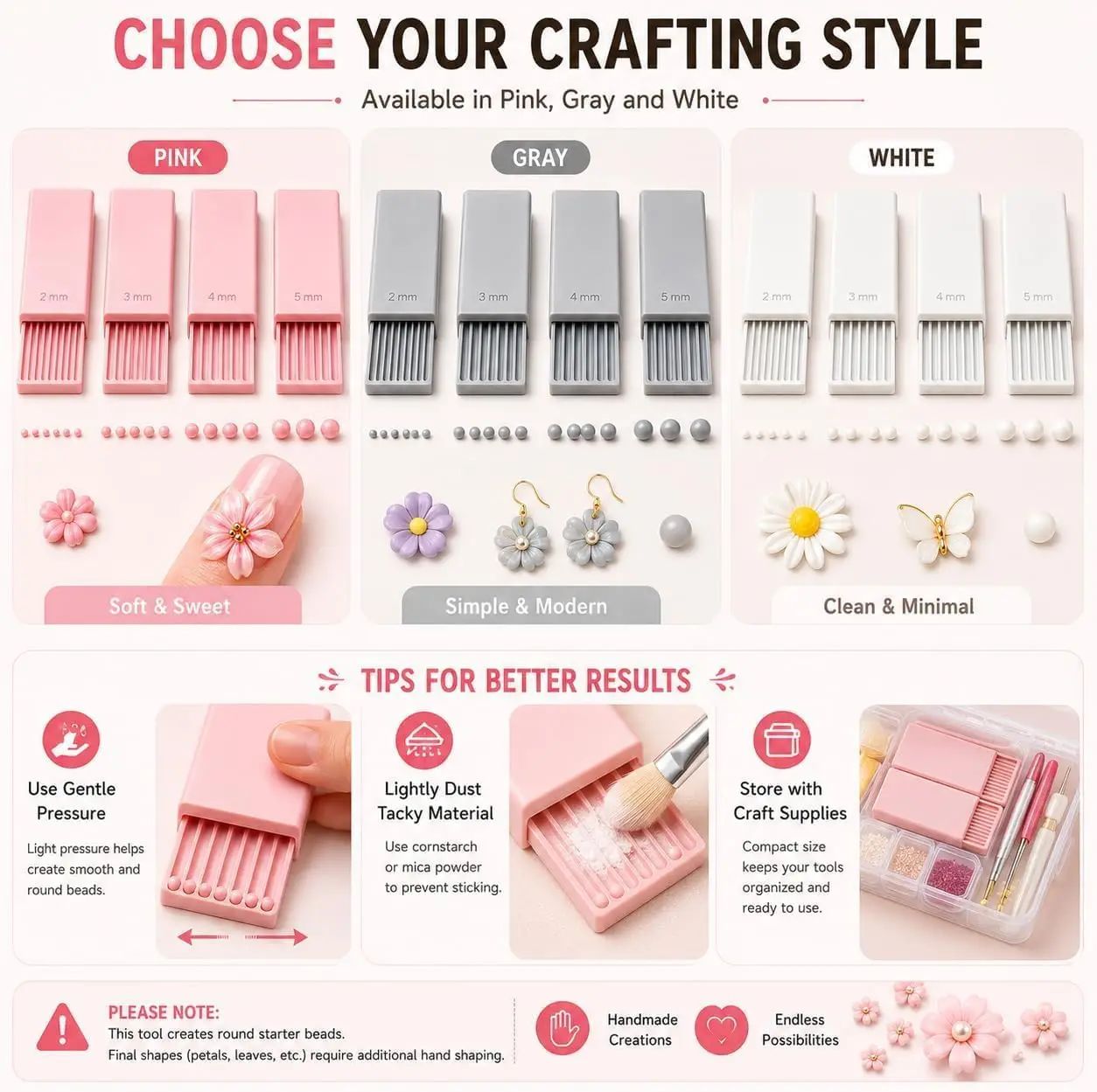 4개입 3D 프린트 클레이 젤 볼 메이커 도구, 3D  - Nail Art Flower 리뷰 및 가격