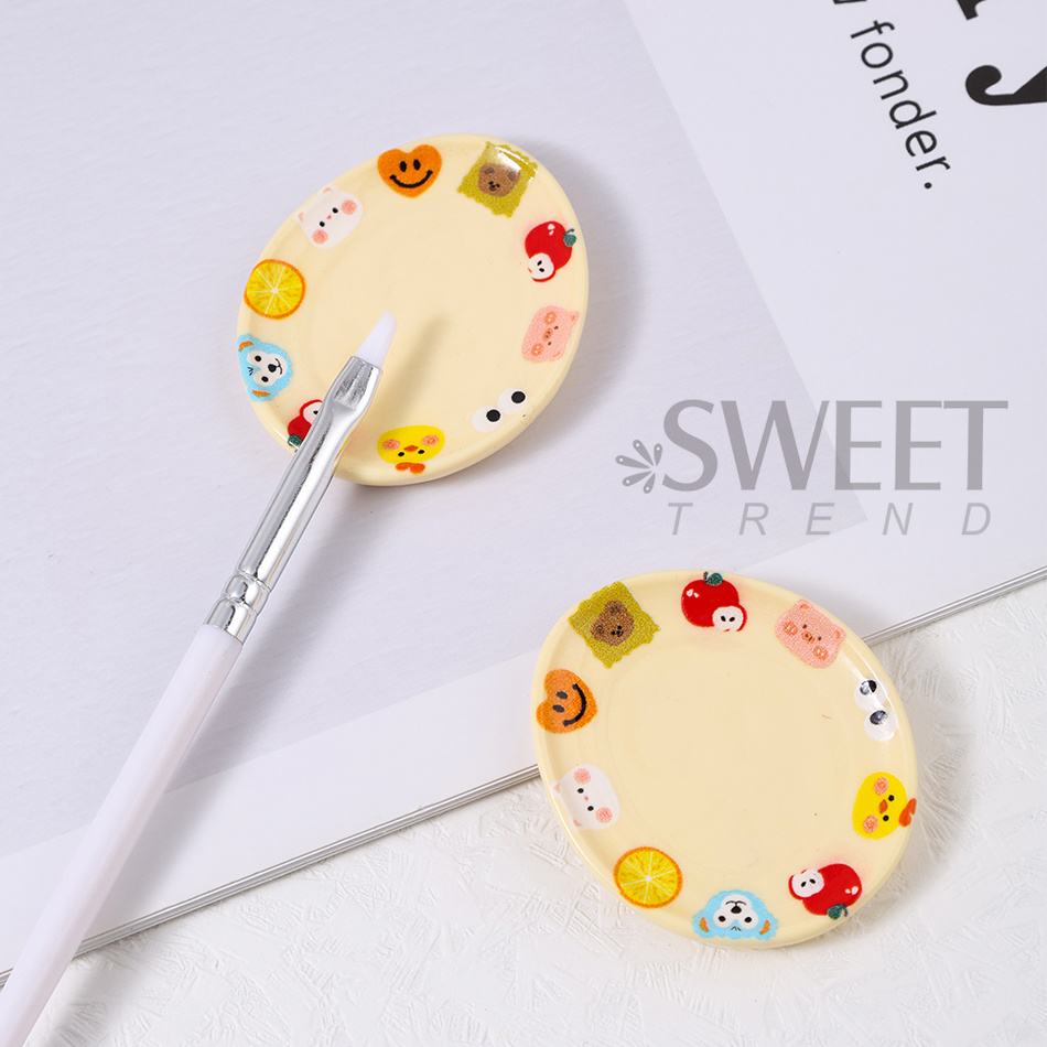 2pcs 만화 고양이 컬러 팔레트 네일 아트 믹싱 컬러 - Nail Art Full Color 리뷰 및 가격