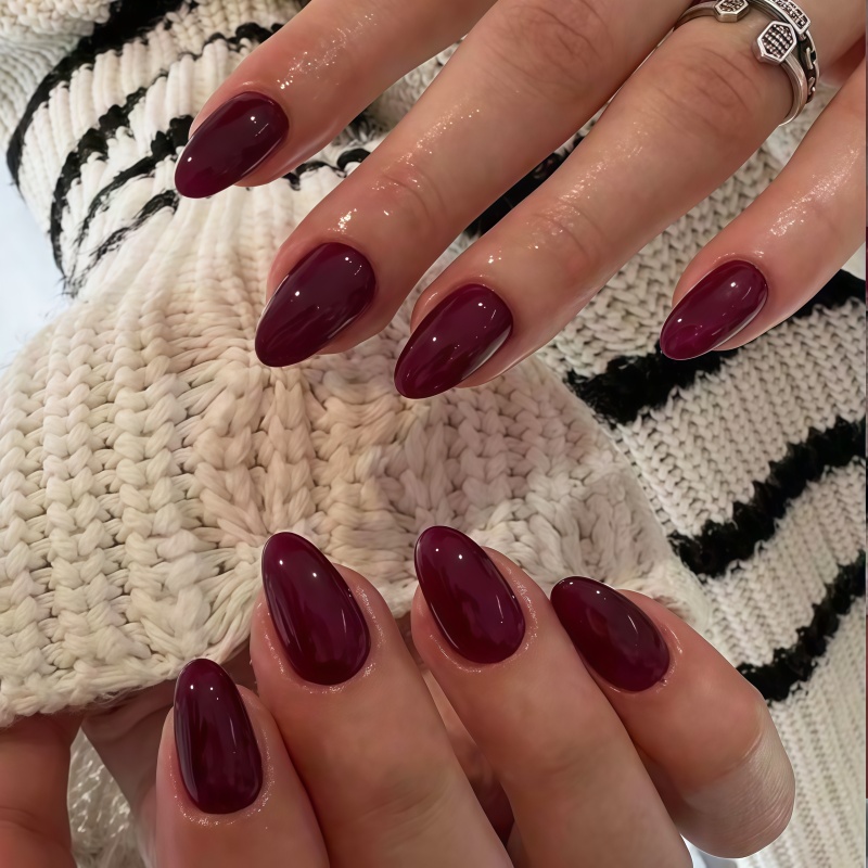 2026 신상 24개입 솔리드 컬러 와인 레드 무광 유 - Nail Art Red Wine 리뷰 및 가격