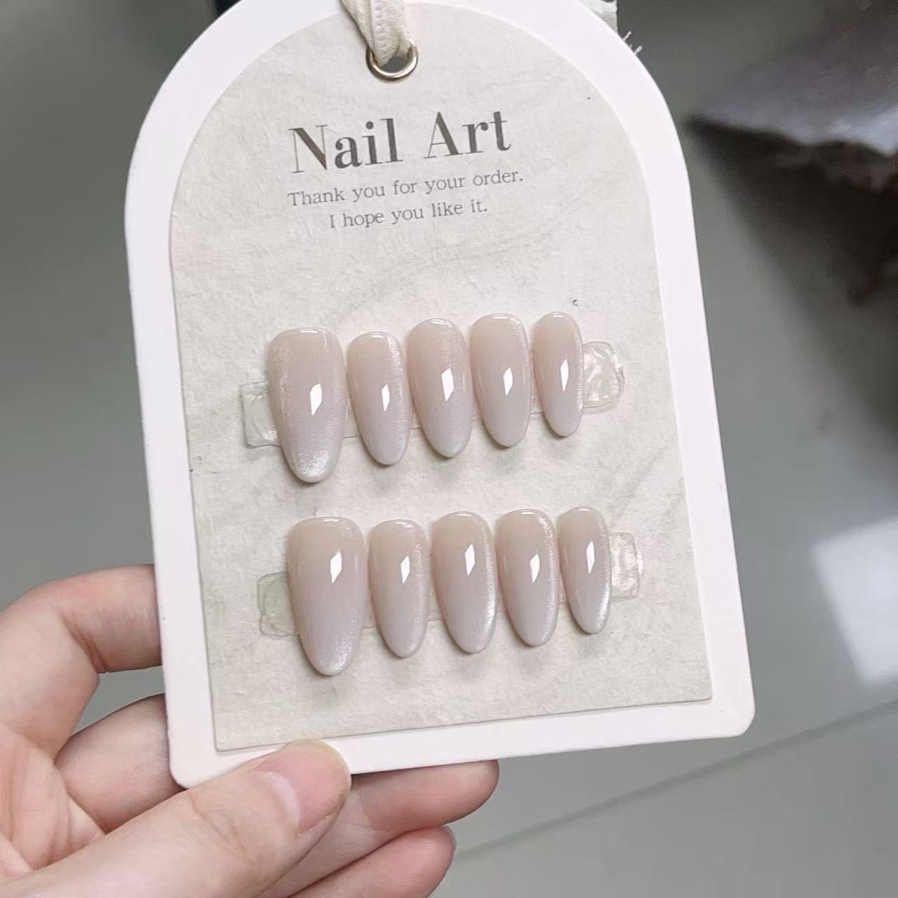 10개입 솔리드 컬러 핸드메이드 프레스온 네일 미니멀리 - Nail Art Full Color 리뷰 및 가격