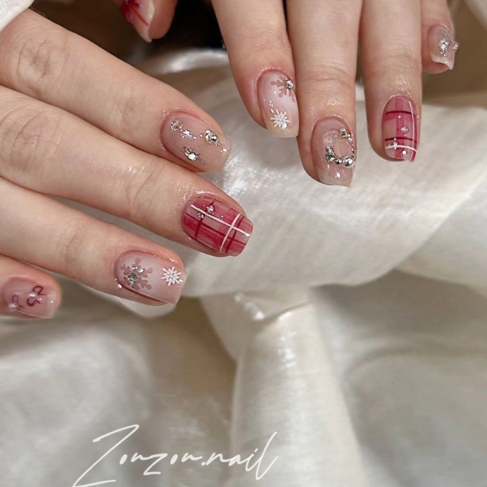 와인 레드 네일 아트 장식 3D 리본 버건디 네일 액세 - Nail Art Red Wine 리뷰 및 가격