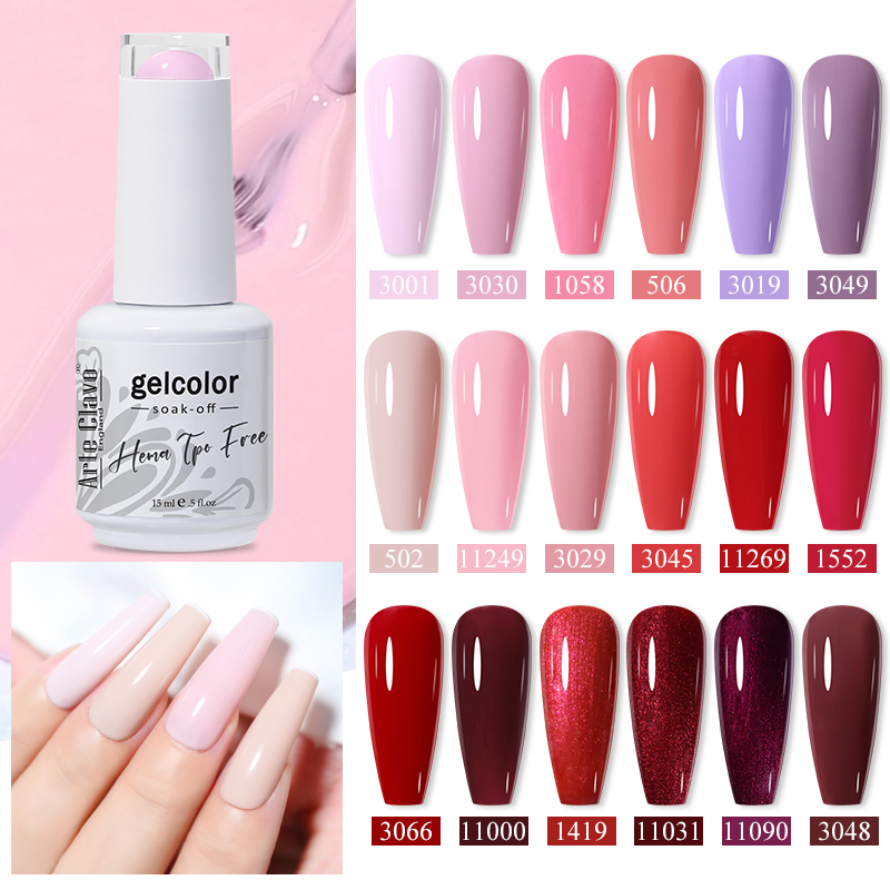 아르테 클라보 15ML 젤 네일 폴리시 레드 다크 와인 - Nail Art Red Wine 리뷰 및 가격