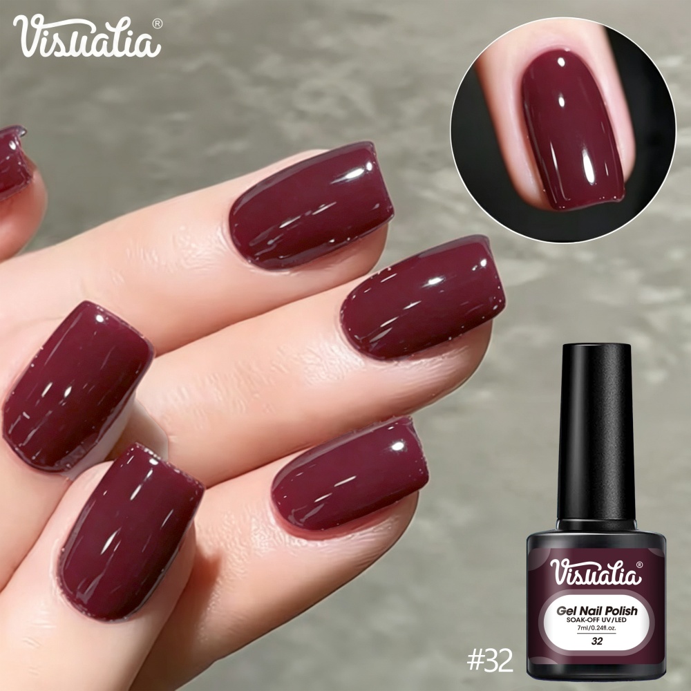 비주아티아 7ml 버건디 레드 네일 젤, UVLED 제 - Nail Art Red Wine 리뷰 및 가격