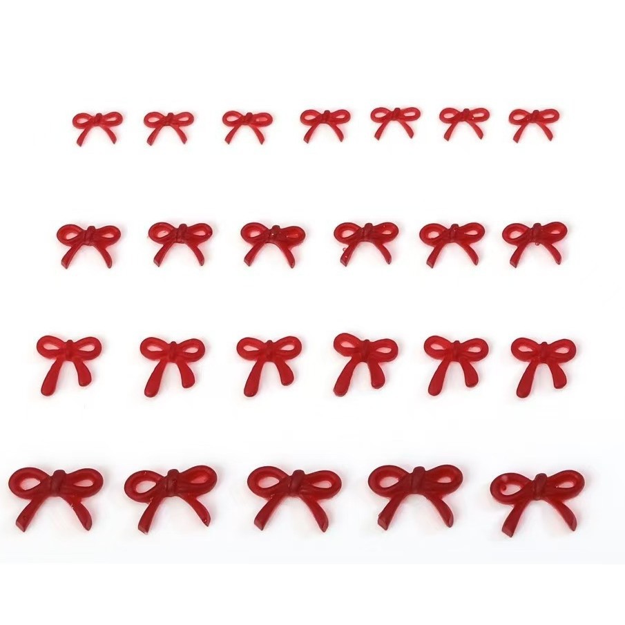프렌치 와인 레드 보우 네일 아트 액세서리 4가지 스타 - Nail Art Red Wine 리뷰 및 가격