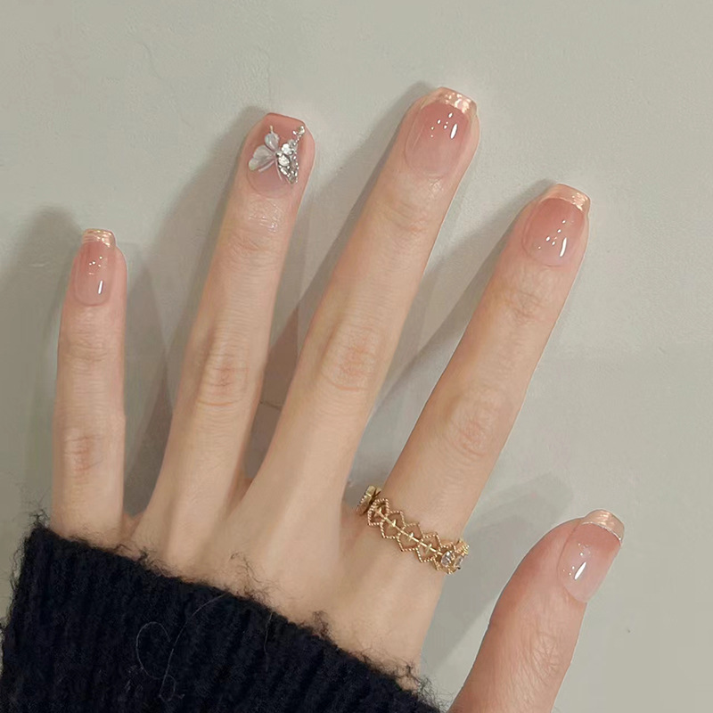 24개입 캣츠아이 심플 글리터 네일 팁 다이아몬드 꽃  - Nail Art Simple 리뷰 및 가격