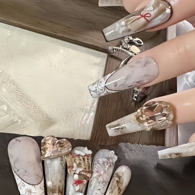 중국 고대 스타일 책 스크롤 3D 네일 아트 실리콘 몰 - Nail Art Vintage 리뷰 및 가격