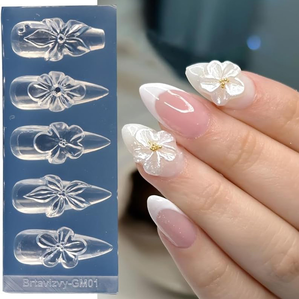 플로럴 3D 네일 아트 실리콘 몰드 우아한 백합 아이리 - Nail Art Vintage 리뷰 및 가격