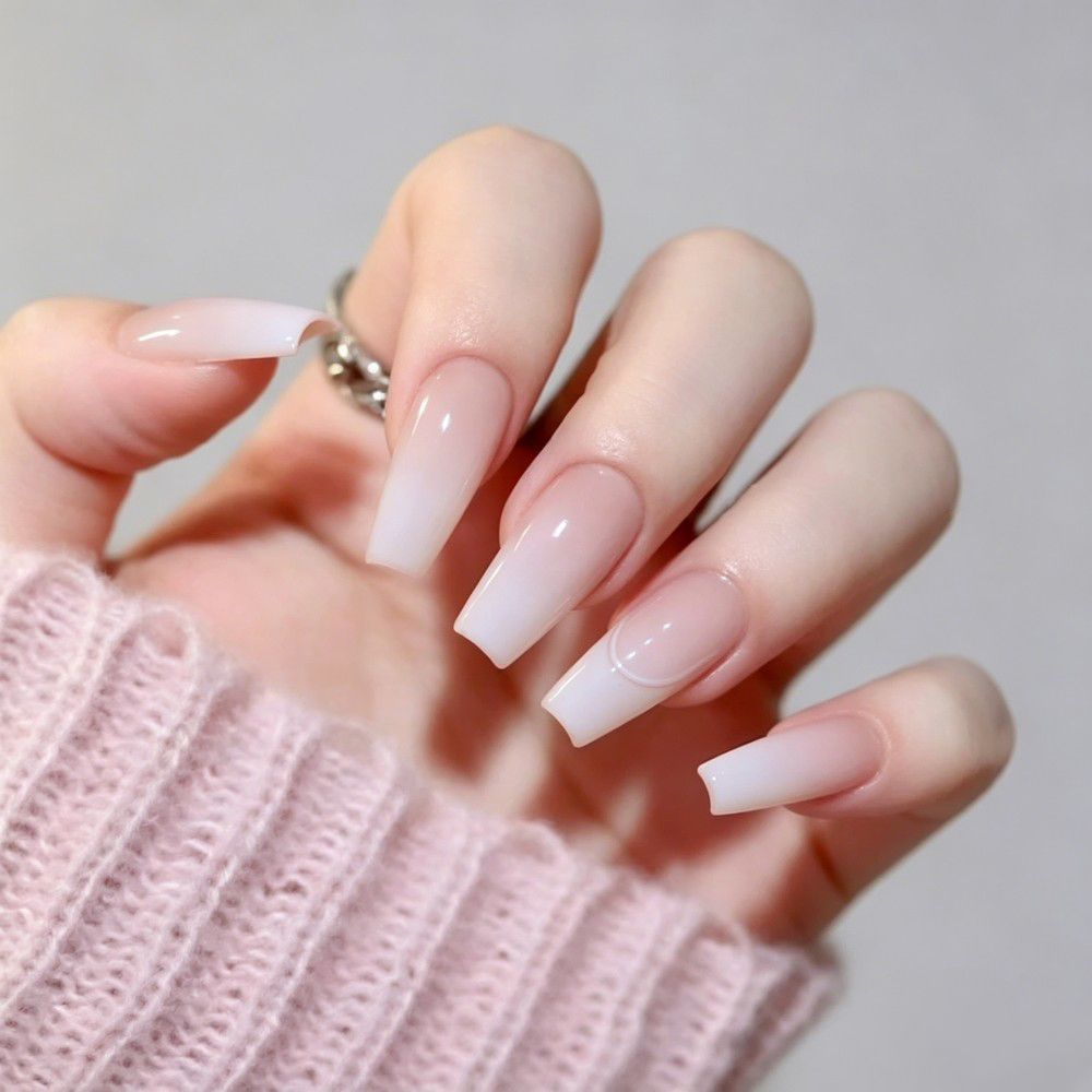 24개입/박스 롱 코핀 인조 손톱 아트 로즈 글루 포함 - Nail Art Full Color 리뷰 및 가격