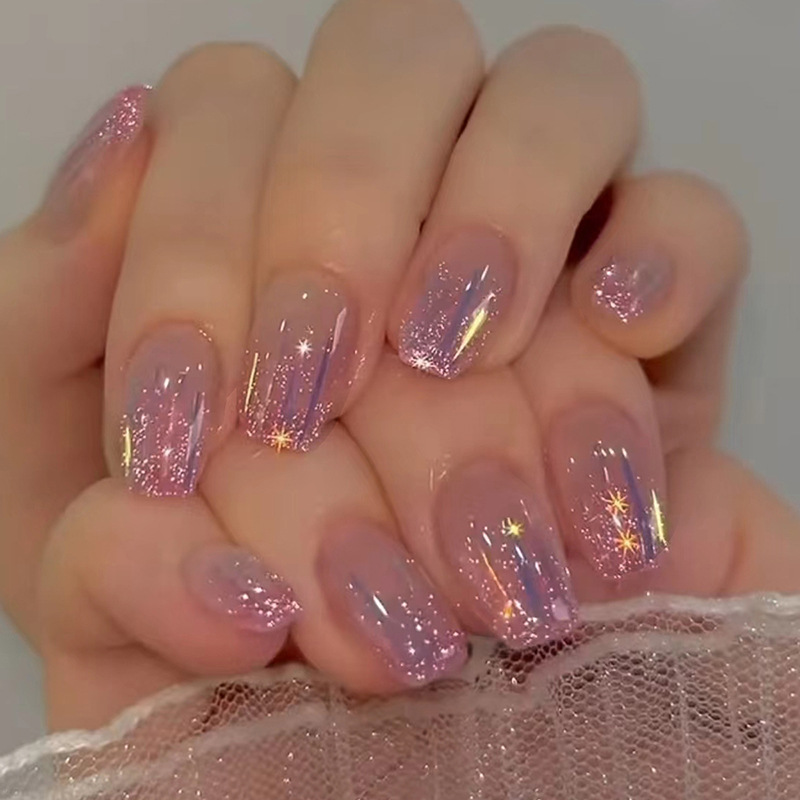 스파이스 걸스 웨어러블 손톱, 간단한 줄무늬 가짜 손톱 - Nail Art Simple 리뷰 및 가격