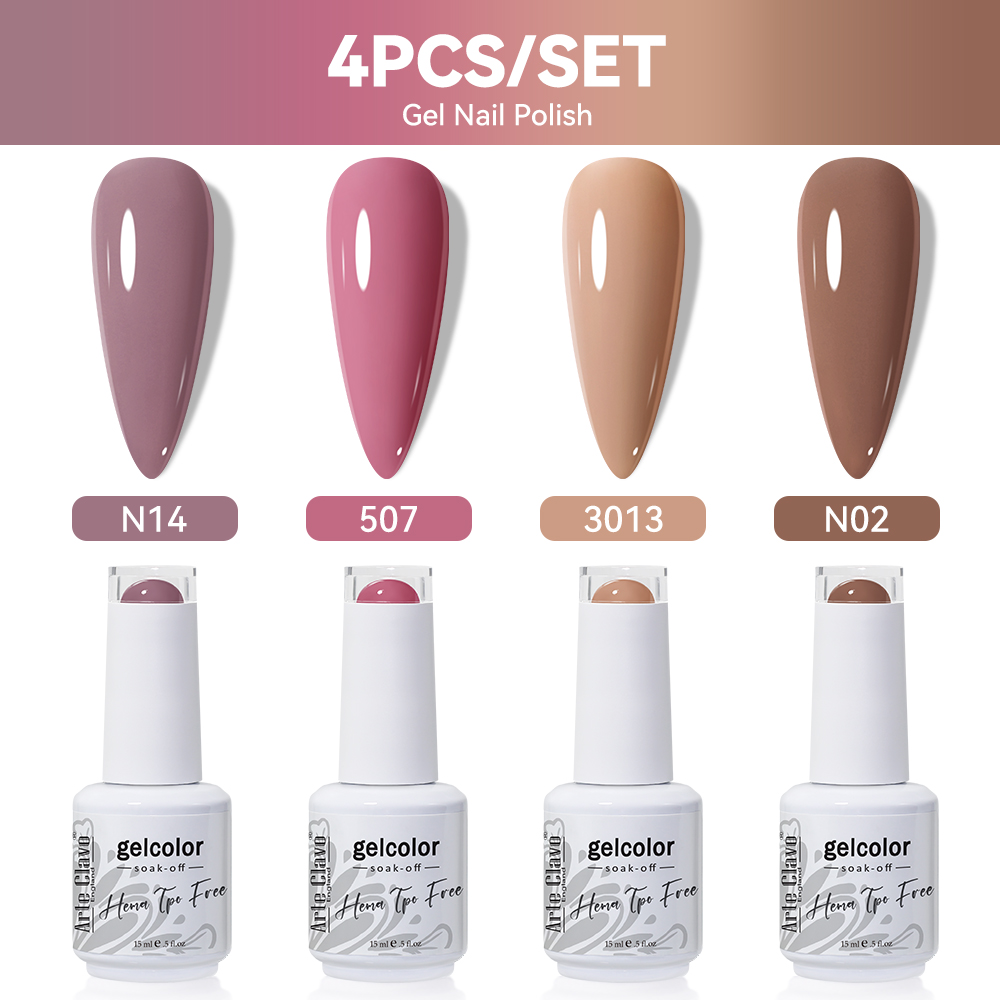 아르테 클라보 4개 세트 젤 네일 폴리시 15ml 와인 - Nail Art Red Wine 리뷰 및 가격